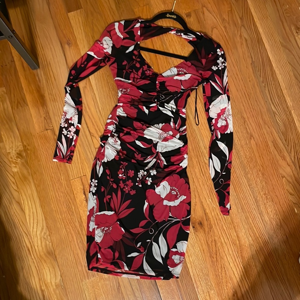 Guess Long Sleeve Bodycon Dress